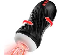 Masturbador de Copa Eléctrica, Potente Vagina Realista para Masturbator 5 Succión y 7 Vibración Masturbación Masculino, Cargable Fácil de Limpiar Erótico Juguete Sexual para Hombre