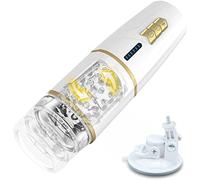 Masturbador de Copa Eléctrica, Potente Vagina Realista para Masturbator, 7 Potentes Modos Giratorios de Empuje Masturbación Masculino Erótico Juguete Sexual para Hombre