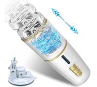 Masturbador de Copa Eléctrica, Potente Vagina Realista para Masturbator, 7 Potentes Modos Giratorios de Empuje Masturbación Masculino Erótico Juguete Sexual para Hombre