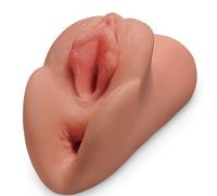 Masturbador doble vagina y ano - Caramelo