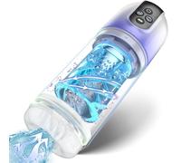 Masturbador Masculino Automático 3 En 1: Agrandamiento De La Bomba Del Pene, Con 7 Modos De Succión, Rotación Y Lamido, Juguete Sexual De Mamada Totalmente Impermeable Para Hombres, Coño De Bolsillo,D