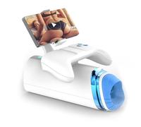 Masturbador Masculino Automático, Juguetes Sexuales Para Hombres, Masturbadores Manos Libres Con 6 Vibraciones Escrotales, Calefacción Por Empuje, Diseño De Mango, Control Y Soporte Para Teléfono,B