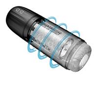 Masturbador Masculino Automático Masturbador de Copa Eléctrico 7 Modos con Telescópico y Empuje Realista 3D Textura Vagina para Masturbator Fácil de Limpiar Erótico Juguete Sexual para Hombre