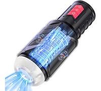 Masturbador Masculino Automático Masturbador de Copa Eléctrico 7 Modos con Telescópico y Empuje Realista 3D Textura Vagina para Masturbator Fácil de Limpiar Erótico Juguete Sexual para Hombre