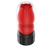 Masturbador Masculino Chupador de Calor Juguetes Sexuales, Juguete Masculino de Bolsillo Portátil con Vagina de Textura Realista 3D, Masturbadores Masculinos Suaves y Elásticos