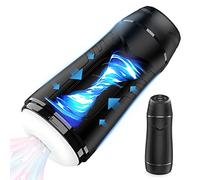 Masturbador Masculino Eléctrico Copa Manos Libres, Masturbador Masculino Automático Con 3 Empujes Y 3 Vibraciones,Coño De Bolsillo Pennis Masturbador Masculino Juguete Sexual Con Carcasa Texturizada
