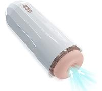 Masturbador Masculino, Masturbador Hombre Automatico Electrico 5 Succion 7 Vibración Masturbación Masculino, Realista 3D Erótico Juguete Sexual para Hombre