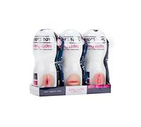 Masturbador masculino pack de 3 boca, ano y vagina