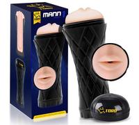 Masturbador masculino realista forma boca Mann 1