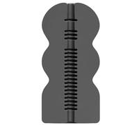 Masturbador Real Skin Touch Pookie de color negro, material supersuave, interior estructurado para una sensación realista.