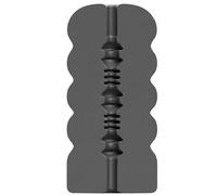 All Black Masturbador Real Skin Touch Twink – Supersuave con interior estructurado – Negro