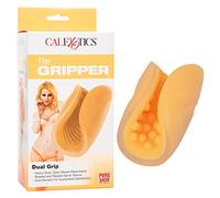 Masturbador realista marca California Exotics CALEX BEADED GRIP MASTURBADOR TEXTURADO NARANJA