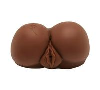 Masturbador realista masculino ano vagina falsa estimulador vibratorio de pene