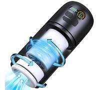 Masturbádores Masculino Electrico, Juguetes Sexuales De Silicona Para Hombres, Potente Vagina Realista 4D Para Masturbator, Estimulación Del Pene Masturbador, Doble Rotación, Pantalla LED, Silencioso.