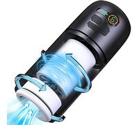 Masturbádores Masculino Electrico, Juguetes Sexuales De Silicona Para Hombres, Potente Vagina Realista 4D Para Masturbator, Estimulación Del Pene Masturbador, Doble Rotación, Pantalla LED, Silencioso.