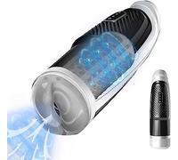 Masturbádores Masculino Electrico, Juguetes Sexuales Para Hombres, Potente Vagina Realista 3D Para Masturbador Masculino con 7 modos de rotación y Vibración,Erótico Juguete Sexual para Hombre