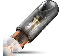 Masturbádores Masculino Electrico, Juguetes Sexuales Para Hombres, Potente Vagina Realista 3D Para Masturbador Masculino con 10 modos de Vibración y aspiración,Erótico Juguete Sexual para Hombre