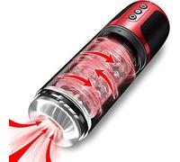 Masturbadores masculinos automáticos, 7 modos de empuje de mamada y función de orgasmo de mamada con un clic Juguetes sensoriales para adultos