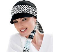 MASUMI Headwear - Gorra oncológica Katia Plus Black Midnight Pearl UPF50+ para Verano con protección UPF50+, 95% bambú (Color Negro)