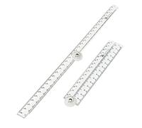 MASUNN Plegable Acrílico Gobernante Claro Para Niños Escuela De La Oficina De Estudiantes