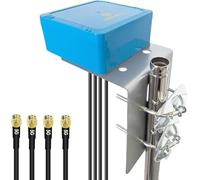 Maswell Antena 4X4 MIMO 5G, Omni BroadBand 700-6000MHz, 4G, LTE, 5GA, 5G NR, WiFi 6, Bluetooth, antena externa de 3dBi para IoT M2M, no para refuerzo (kit completo)