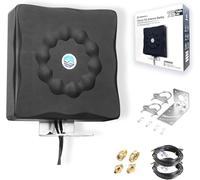 Maswell Antena Exterior 4G/5G 2X2 MIMO, hasta 7.5 dBi 600-8000MHz Polarización Cruzada 5GA/5G NR, Preparada para WiFi 6E/7, Optimizada para Señal de Router en Exteriores