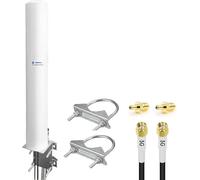 Maswell - Antena externa 4G 5G, 2X2 MIMO 700-6000MHz, hasta 4,5dBi LTE 5G NR 5GA, antena externa con conector SMA y adaptadores TS9 RP-SMA