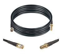 Maswell Cable coaxial equivalente a LMR240 de 2 m, 50 ohmios, cable de extensión SMA de baja pérdida, SMA macho a SMA hembra para 5G 4G+ LTE WiFi celular GPS GNSS Router antena externa para exteriores