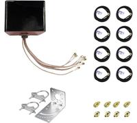 Maswell Combo 8X8 MIMO Antena 4G/5G y GPS, Omni 600-8000MHz, Up to 6dBi, GNSS GLONASS Beidou Gaileo, WiFi 7 Ready (Kit completo)