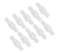 MasYosh 10 válvulas de retención desechables de polipropileno con resorte, para acuario, acuario, alimentos, bebidas, medicina, industria química (12 mm translúcido)