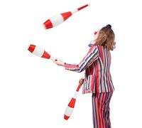 MasYosh 3 Palos de Malabarismo, Mejoran la Coordinación Ojo-Mano, Actividad de Las Extremidades Superiores, Flexibilidad Cerebral, con Material TPR, Niños y