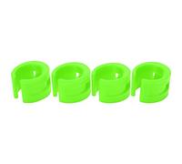 MasYosh 4 Anillos de Protección para Horquilla de Bicicleta, Protector de Goma Colorido con Diseño Entrelazado, para Bicicletas de Carretera y de Cross Country (Verde)