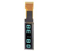 MasYosh 4 PCS Módulo de Pantalla OLED 0.91in, Interfaz SPI de Resolución 128x32 15pin, con Auto Iluminación y Ahorro de Energía, para Componentes Electrónicos de Bricolaje (Azul)