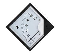 MasYosh 6L2 100A 5A Amperio de Panel Analógico, Medidor de Corriente de Puntero para Circuitos de CA de CC, con Material ABS, para Equipos de Energía Metalurgia de Minería Industrial