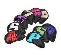 MasYosh 9 Fundas Impermeables para Cabeza de Hierro para Palos de de PU, Forro Suave y Grueso Que Protege los Hierros de Arañazos, con un Diseño Elegante para los Amantes del