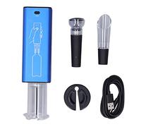 MasYosh Abridor de Vino Recargable, Abridor de Botellas Eléctrico de Gran Diámetro de 35 Mm con Chip de Control de Presión de Aire y Cortador de Papel de Aluminio, para Botellas de Vino