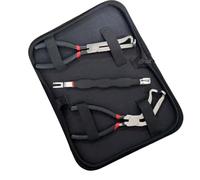 MasYosh Alicates de Desconexión del Separador de Conectores Eléctricos Automotrices, Herramienta Multifuncional 3 en 1 para Automóvil con Cuchillas de Acero (Palanca + Negro + Recto)