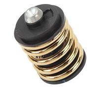 MasYosh Amortiguador Trasero de Bicicleta Plegable, Plásticos de Ingeniería de Acero Procesamiento CNC Amortiguador de Resorte Trasero de Bicicleta con Eje de Acero de Alta Resistencia, (Oro)