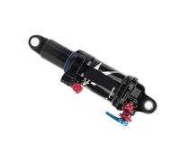 MasYosh Amortiguador Trasero para Bicicleta de Montaña, Amortiguación Ajustable, Compresión, Bloqueo de Presión de Aire, Rendimiento Estable Rellenable, con Anillos de Tubo Negros, para