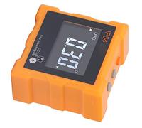 MasYosh Ángulo Digital, Inclinómetro Magnético de 4x90 Grados con Pantalla LCD y Batería de 1300 MAh, para Medición de Superficies de Hierro (Naranja)