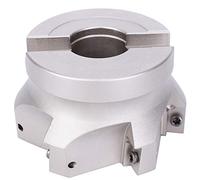 MasYosh BAP400R 80 27 6T Fresa de ángulo Recto, Fresa de Extremo de Acero con Alto Contenido de Carbono con Revestimiento Fino y Fijación de Tornillo Desplazado, para Fresadora