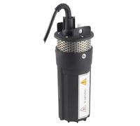 MasYosh Bomba de Agua de Pozo Profundo Bomba Sumergible Solar de 6,5 L para Estanque de Riego DC 24 V, Diseño Resistente para Agua Potable de Ganado, Adecuada para Pozos de 4 Pies o Más (Negro)