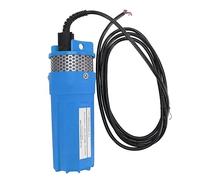 MasYosh Bomba de Agua de Pozo Profundo Bomba Sumergible Solar de 6,5 L para Estanque de Riego DC 24 V, Diseño Resistente para Agua Potable de Ganado, Adecuada para Pozos de 4 Pies o Más (Azul)