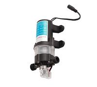 MasYosh Bomba de Refuerzo Autocebante, Bomba de Diafragma Eléctrica Automática con Filtro Extraíble, para Regar Flores, Grifos, Experimentos, 12 V, 80 W, Cabezal de 50 M