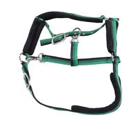 MasYosh Cabestro para Caballo, Mosquetón Ajustable Acolchado de Nailon Antiroce para la Barbilla y la Garganta, con Diseño Ergonómico, para Entrenar a Montar a (Mediano: Aprox. 17