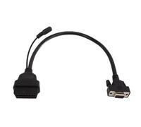 MasYosh Cable Adaptador OBD, Conector de Diagnóstico Plug and Play de 16 Pines Macho y 15 Pines Hembra, Fabricado con Material ABS de, para Escáner X431