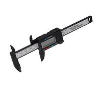 MasYosh Calibrador Digital, Mini LED de 0 a 100 Mm, Herramienta de Medición Portátil Liviana de Plástico con Pantalla LED, para Medir el Tamaño del Artículo