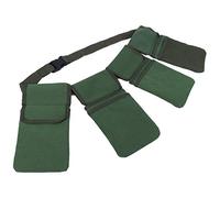 MasYosh Cinturón de Almacenamiento de Herramientas de Jardín, Bolsa Colgante Duradera, Organizador para Suministros de Jardinería, Riñonera de Lona para Paquetes de Semillas, Teléfonos, Verde