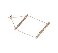 MasYosh Columpio para Pájaros, Juguete Colgante Seguro de Madera Natural para Loros, Interesante Juguete para Masticar para Jaula de Pájaros, Adecuado para como Loros