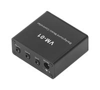 MasYosh Controlador de Música de Fondo, Mini Tamaño Compacto de Aluminio ABS Durable, Fuente de Alimentación DC 12V, con Carcasa Negra para Televisores Blogay Players Systems de Cine en